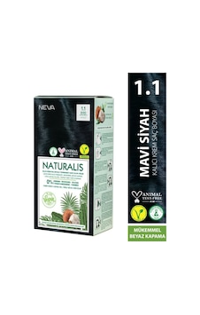 Nevacolor Naturalis Vegan Amonyaksız Mavi Siyah 1.1 Kalıcı Krem Saç Boyası Seti Nevacolor Naturalis Vegan Amonyaksız Mavi Siyah 1.1 Kalıcı Krem Saç Boyası Seti