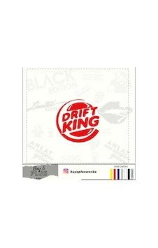 Drift King İçin Uyumlu Aksesuar Oto Cam Sticker Kırmızı 20 Cm Drift King İçin Uyumlu Aksesuar Oto Cam Sticker Kırmızı 20 Cm
