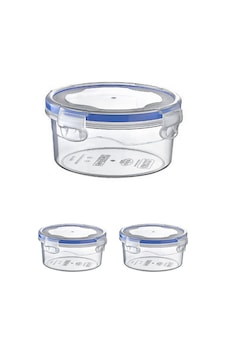 1000 Ml Sızdırmaz Kilitli Saklama Kabı - 3 Lü Set