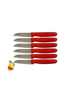 Sürmene Sürbisa 061007 Meyve Bıçağı 6'lı Set Kırmızı Sürmene Sürbisa 061007 Meyve Bıçağı 6'lı Set Kırmızı