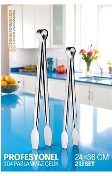 2 Boy Mutfak Maşası - Mangal Barbekü Maşası - Izgara Maşası Tava Maşası Çelik 18 Ve 36 Cm 721809 2 Boy Mutfak Maşası - Mangal Barbekü Maşası - Izgara Maşası Tava Maşası Çelik 18 Ve 36 Cm 721809