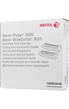 Xerox 106r03048 Siyah 2'li Toner Kartuşu 2x1500 Sayfa,phaser 3020,workcentre 3025 Xerox 106r03048 Siyah 2'li Toner Kartuşu 2x1500 Sayfa,phaser 3020,workcentre 3025