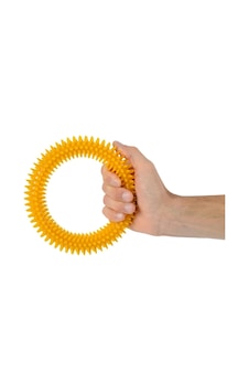 El Egzersiz Masaj Ve Duyu Topu , Yumuşak Dikenli Halka Sarı Renk 15 Cm El Egzersiz Masaj Ve Duyu Topu , Yumuşak Dikenli Halka Sarı Renk 15 Cm
