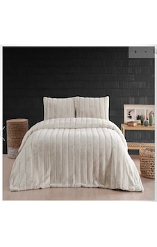 Merinos Luxe Bej Çift Kişilik Yatak Örtüsü Seti Merinos Luxe Bej Çift Kişilik Yatak Örtüsü Seti