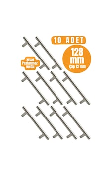 10 Adet Keijo Inox 128mm Paslanmaz Kulp Mobilya, Dolap Kulbu, Kulp Modeli İnox 10 Adet Keijo Inox 128mm Paslanmaz Kulp Mobilya, Dolap Kulbu, Kulp Modeli İnox