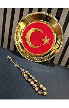 Altın Varaklı Tesbih Maskot Efe Bilek Boy 14mm 07032320 Altın Varaklı Tesbih Maskot Efe Bilek Boy 14mm 07032320