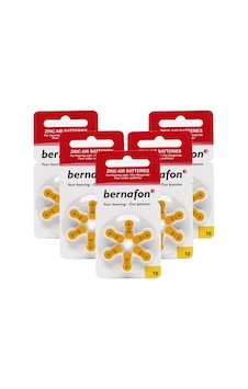 Bernafon 10 Numara İşitme Cihazı Pili 6 x 5'li