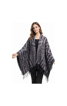 Aldaıyr Kadın Kışlık Çift Taraflı Panço Omuz 140x140 Çok Renkli43 Aldaıyr Kadın Kışlık Çift Taraflı Panço Omuz 140x140 Çok Renkli43