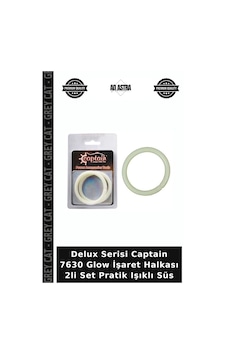 Delux Serisi Captain 7630 Glow İşaret Halkası 2li Set Pratik Işıklı Süs Standart Delux Serisi Captain 7630 Glow İşaret Halkası 2li Set Pratik Işıklı Süs Standart