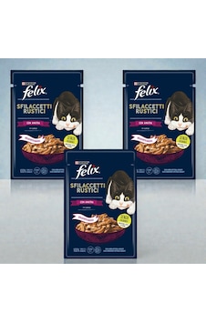 Felix Ördekli Yaş Kedi Maması 80 G X 3 Adet Felix Ördekli Yaş Kedi Maması 80 G X 3 Adet