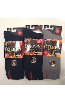 Özeren Erkek Kışlık Termal Çorap Dikişsiz Öz056 Gri
