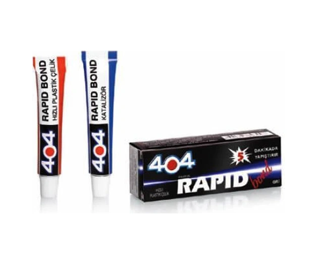 404 Plastik Çelik Rapid Bond Hızlı Yapıştırıcı 16gr - Şeffaf Standart 404 Plastik Çelik Rapid Bond Hızlı Yapıştırıcı 16gr - Şeffaf Standart