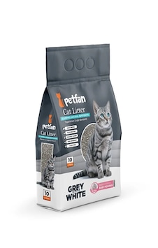 Petfan Grey&white Bebek Pudralı İnce Taneli Kedi Kumu 10 Lt Petfan Grey&white Bebek Pudralı İnce Taneli Kedi Kumu 10 Lt