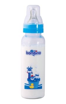Bambino Natural Standart PP Biberon 250 ml - Mavi Bambino Natural Standart PP Biberon 250 ml - Mavi