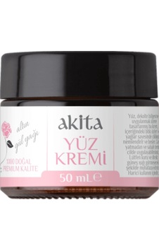 Akita Doğal Altın Gül Yağı Yüz Kremi 50 ML Akita Doğal Altın Gül Yağı Yüz Kremi 50 ML