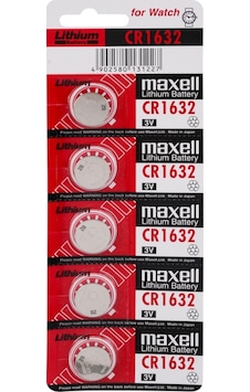 Maxell CR1632 Lityum Kartela Düğme Pil 5'li Maxell CR1632 Lityum Kartela Düğme Pil 5'li