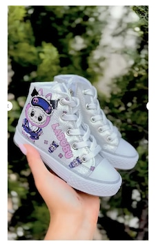 Nese Shoes Karakter Baskılı Kız Çocuk Spor Ayakkabısı Sneaker Beyaz Vakko Nese Shoes Karakter Baskılı Kız Çocuk Spor Ayakkabısı Sneaker Beyaz Vakko