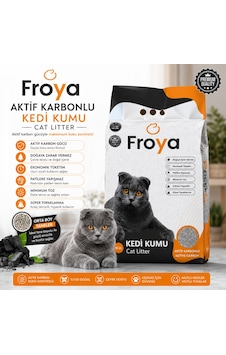 Froya Aktif Karbonlu Kedi Kumu 10 Lt Orta Taneli Topaklanan Kokusuz Doğal Kedi Kumu Froya Aktif Karbonlu Kedi Kumu 10 Lt Orta Taneli Topaklanan Kokusuz Doğal Kedi Kumu