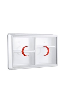 Lunaev Plastik Ecza Dolabı 35x50x10cm İlk Yardım Seti Diğer