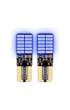 Dipsiz Ampül 12v-t10 Mavi Adet 24 Ledli Park Ampülü Dipsiz Ampül 12v-t10 Mavi Adet 24 Ledli Park Ampülü