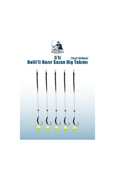 Hazır Sazan Rig Takımı Silikon Boili Sazan Rig Takımı 5 Adet 89429545 Hazır Sazan Rig Takımı Silikon Boili Sazan Rig Takımı 5 Adet 89429545
