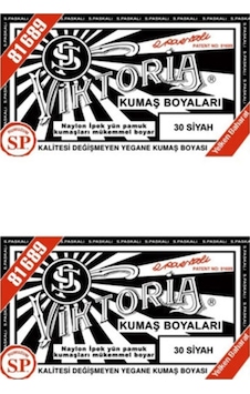Viktoria Siyah Kumaş Boya X 2 Adet Viktoria Siyah Kumaş Boya X 2 Adet