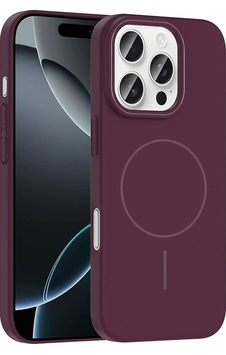 Apple Uyumlu iPhone 16 Pro Max Kılıf M-safe Şarj Özellikli Zore Ruby Sert Kapak Apple Uyumlu iPhone 16 Pro Max Kılıf M-safe Şarj Özellikli Zore Ruby Sert Kapak