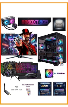 Ga-deluxe Siyah Amd Radeon Rx 9060 Xt Amd Ryzen 9 9900x 32 Gb 1 Tb Ssd 23.8 Inç Monitörlü Set Masaüstü Oyuncu Bilgisayarı Cm9060xtbs2332gb Ga-deluxe Siyah Amd Radeon Rx 9060 Xt Amd Ryzen 9 9900x 32 Gb 1 Tb Ssd 23.8 Inç Monitörlü Set Masaüstü Oyuncu Bilgisayarı Cm9060xtbs2332gb