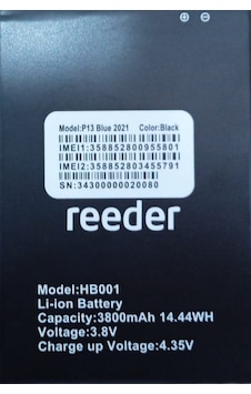 Reeder P13 Blue Max L 2021 Batarya Pil Reeder P13 Blue Max L 2021 Batarya Pil