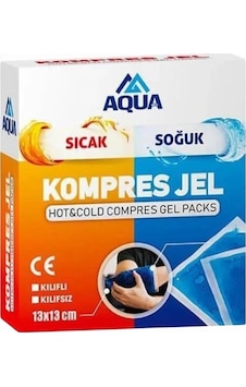 Aqua Termojel Sıcak Soğuk Kompres Kılıf Kutulu 13cm X 13cm Çok Renkli