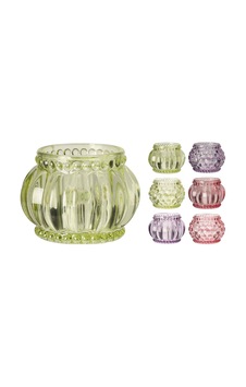 Boyner Evde Cam Tealight Mumluk 6 Asorti Çok Renkli Boyner Evde Cam Tealight Mumluk 6 Asorti Çok Renkli