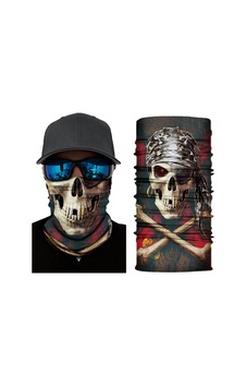 Siyah Renk Üzeri Likralı Korsan Kafatası Baskılı Baf Buff Bandana 30x48 Cm " Siyah Renk Üzeri Likralı Korsan Kafatası Baskılı Baf Buff Bandana 30x48 Cm "