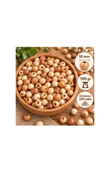 10 Mm Vernikli Ahşap Boncuk 100 Gr Ortalama 320 Adet Doğal Ahşap Delikli Makrome, Takı Ve Hobi Boncuğu - 938372067 10 Mm Vernikli Ahşap Boncuk 100 Gr Ortalama 320 Adet Doğal Ahşap Delikli Makrome, Takı Ve Hobi Boncuğu - 938372067