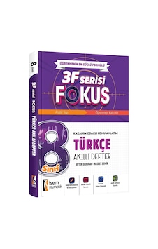 İsem 8. Sınıf Fokus Türkçe Akıllı Defter İsem Yayıncılık İsem 8. Sınıf Fokus Türkçe Akıllı Defter İsem Yayıncılık