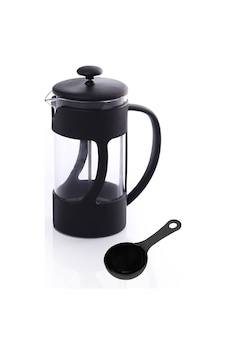 Bitki Çayı Demliği Filtre Kahve 350 Ml Siyah - Şeffaf