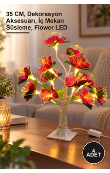 4 Adet Dekoratif Ledli Çiçek 35 Cm, Dekorasyon Aksesuarı, İç Mekan Süsleme, Flower Led Sarı 4 Adet Dekoratif Ledli Çiçek 35 Cm, Dekorasyon Aksesuarı, İç Mekan Süsleme, Flower Led Sarı