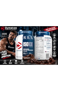 Dymatize, Iso100 İzole Hydrolyzed, 100% Whey Protein Isolate, Chocolate 932 Gr Dymatize, Iso100 İzole Hydrolyzed, 100% Whey Protein Isolate, Chocolate 932 Gr
