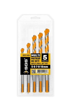 Sgs 5 Parça Çok Amaçlı Matkap Ucu Seti, 5-6-7-8-10 Mm, Metal Delme İçin, Model 1484 Sgs 5 Parça Çok Amaçlı Matkap Ucu Seti, 5-6-7-8-10 Mm, Metal Delme İçin, Model 1484