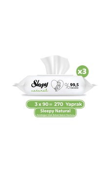 Sleepy Natural Yenidoğan Islak Mendili 270 Yaprak Tekli Sleepy Natural Yenidoğan Islak Mendili 270 Yaprak Tekli