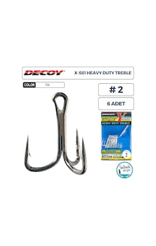 Decoy Y-s81 Heavy Duty Treble Üçlü İğne Tın 2 6 Adet Decoy Y-s81 Heavy Duty Treble Üçlü İğne Tın 2 6 Adet