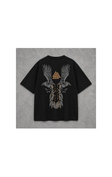Yolo Street Viking Kartal Baskılı Oversize Siyah Tişört Unisex Sokak Tarzı %100 Pamuk 1siyah Yolo Street Viking Kartal Baskılı Oversize Siyah Tişört Unisex Sokak Tarzı %100 Pamuk 1siyah