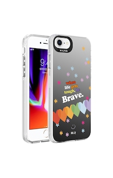 Apple Uyumlu iPhone 7 Kılıf Desenli Zore Silver Sert Kapak-çiçek Apple Uyumlu iPhone 7 Kılıf Desenli Zore Silver Sert Kapak-çiçek