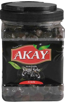 Akay Zeytin 201 - 230 Kalibre Star Yağlı Sele 1 KG Akay Zeytin 201 - 230 Kalibre Star Yağlı Sele 1 KG