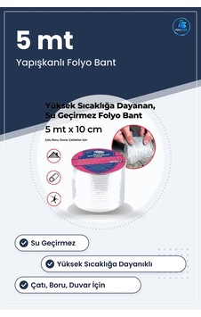 Folyo Tamir Bandı Su Geçirmez Yüksek Sıcaklığa Dayanıklı Çatı Bor Folyo Tamir Bandı Su Geçirmez Yüksek Sıcaklığa Dayanıklı Çatı Bor