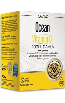 Ocean Vitamin D3 1000 Iu Damla 50ml Ocean Vitamin D3 1000 Iu Damla 50ml