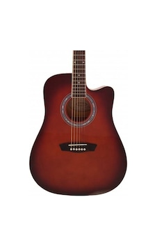 Washburn Wa90crdb Akustik Gitar - Kırmızı Başlangıç/orta - Dreadnought Parlak Kırmızı Bitiş, Yüksek Ses Projeksiyonlu Gövde, Krom Aksanlar, Ergonomik Sap Ölçüler: 41 İnç Tam Boy Washburn Wa90crdb Akustik Gitar - Kırmızı Başlangıç/orta - Dreadnought Parlak Kırmızı Bitiş, Yüksek Ses Projeksiyonlu Gövde, Krom Aksanlar, Ergonomik Sap Ölçüler: 41 İnç Tam Boy