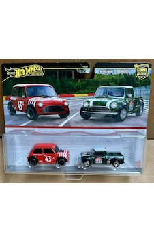 Hot Wheels Premium Jbk97 Car Culture 2 Pack Morris Mini // '67 Austin Mini Pickup Kırmızı - Yeşil