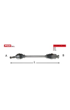 Mga Aks Komple Sag Abslı Kalın Frezelı Kangoo Iı 1.5 K9k MR00-MGA-70211