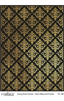 Cadence Altın Varak Kumaş Transfer 30x42 Cm. Kv-005 Cadence Altın Varak Kumaş Transfer 30x42 Cm. Kv-005