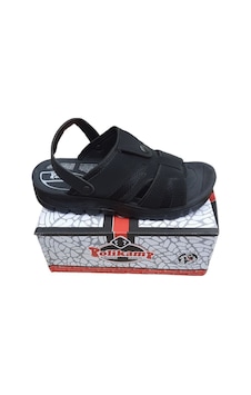 Polikamp Ortopedik Kalin Taban Sandalet Siyah Polikamp Ortopedik Kalin Taban Sandalet Siyah